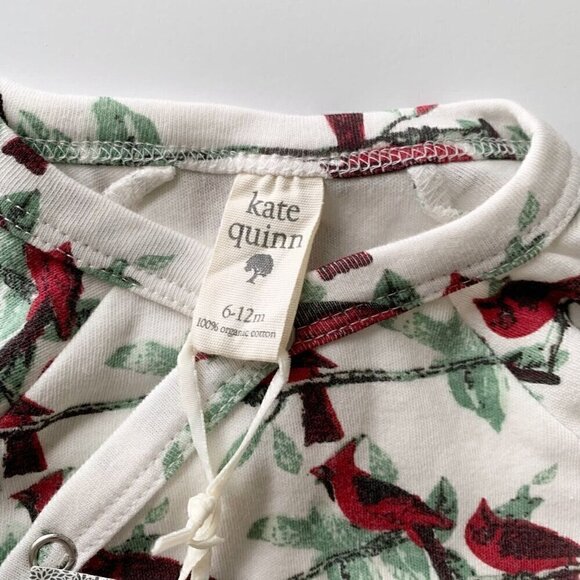 Kate Quinn Organics Cardinal Wrap Jumpsuit 6-12 Months - Picture 2 of 5